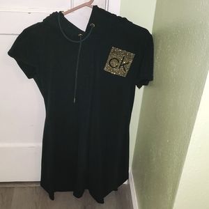 Large dark green CK dress